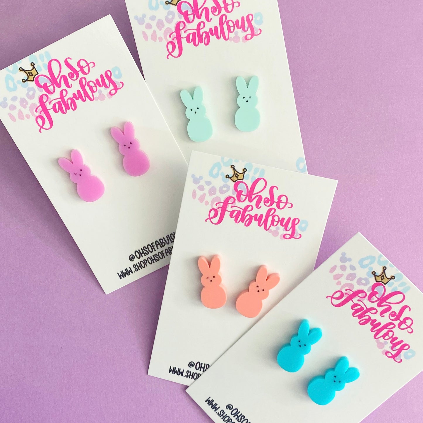Bunnies /// Stud Earrings /// RTS