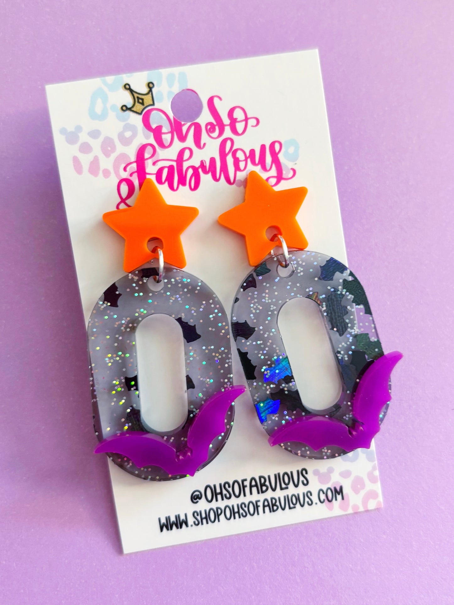 90s Spooky Girl /// Dangle Halloween Earrings
