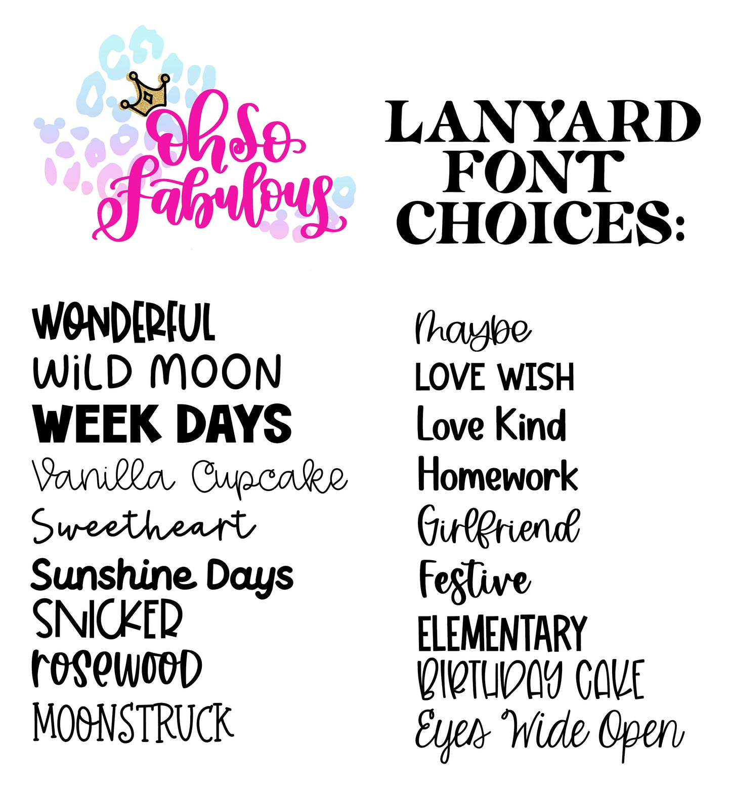 Personalized Mouse Lanyards