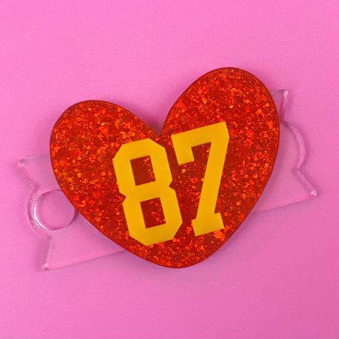 Sports Number Heart Tumbler Topper /// You Personalize