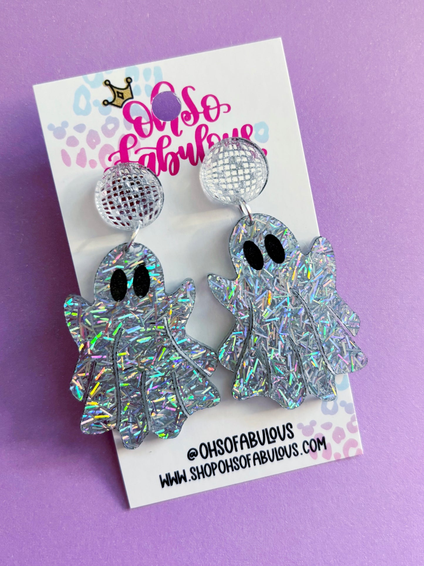 Party Ghouls /// Disco Dangle Halloween Earrings
