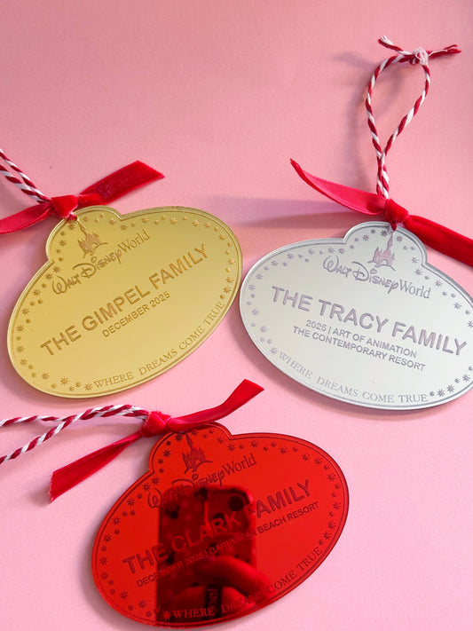 Family Personalized Christmas Ornament