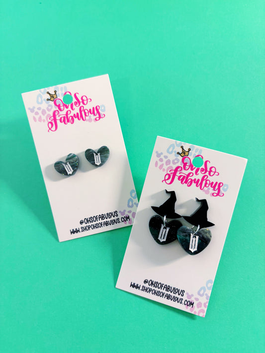 Wicked Earrings // Dangle and Stud
