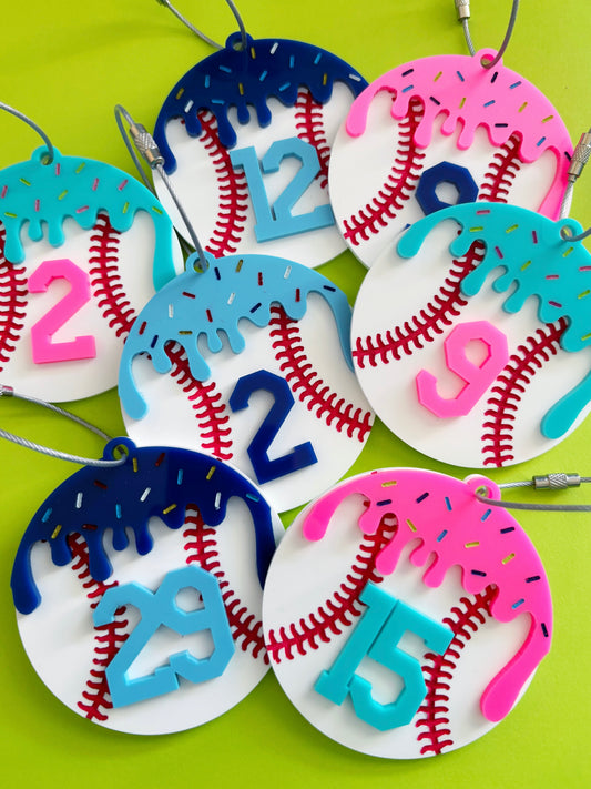Baseball Drip Bag Charm