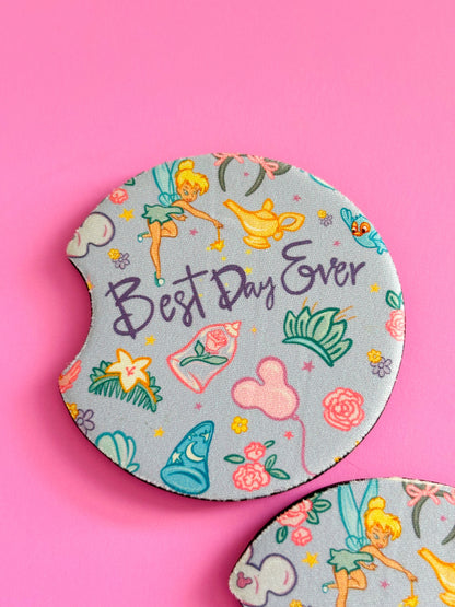 Best Day Ever \\ Car Coasters