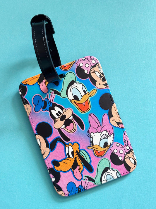 Favorite Gang // Pink and Blue // Luggage Tag