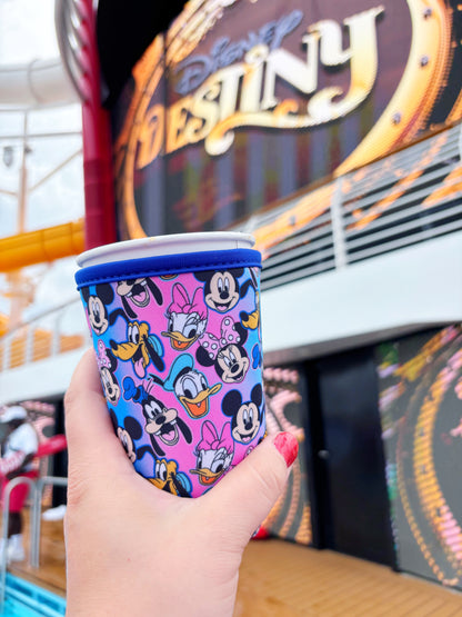Favorite Gang - Pink and Blue /// Cup Drink Sleeve