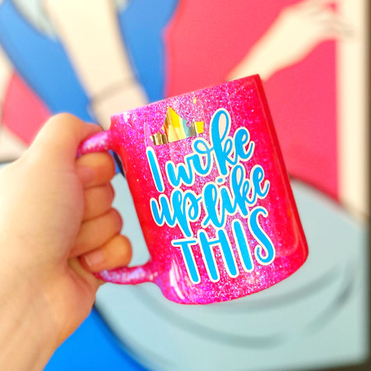 I Woke Up Like This /// Stainless Steel Coffee Mug