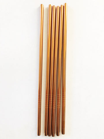Rose Gold/ Bronze Stainless Steel Straw Add-On